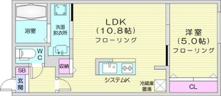 ブランシャール円山医大前の物件間取画像